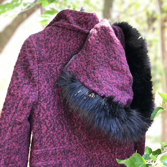 Ivanka Trump Black Purple Will Winter Coat - Picture 6 of 10